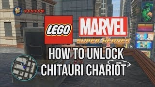 How to Unlock Chitauri Chariot  LEGO Marvel Super Heroes [upl. by Siro]