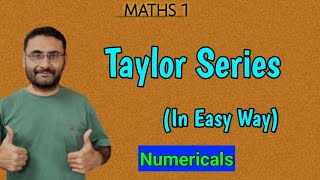 Taylor Series  Numericals  Maths 1  BTech 1st year  Engineering  BSc [upl. by Rudolfo]