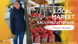 Visiting Kalvariju TURGUS  Local market of Vilnius Lithuania amp Bagga Indian Grocery Store [upl. by Atte]