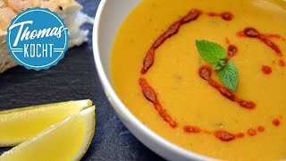 Türkische Linsensuppe  Mercimek Corbasi  Thomas kocht [upl. by Lanza662]