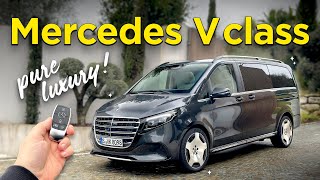 NEW Mercedes V Class exterior interior amp first drive [upl. by Noonberg]