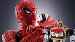 SPIDERMAN AND LEOPARDON TOEI SERIES BANDAI spiderman toys unboxing bandai leopardon [upl. by Arhas]