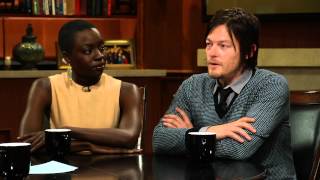 quotWalking Deadquot Stars Norman Reedus amp Danai Gurira On Showrunner Drama  Larry King Now  Ora TV [upl. by Kerat]