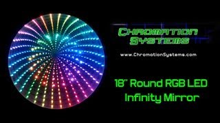 18quot Round RGB LED Infinity Mirror DIY [upl. by Zolnay]