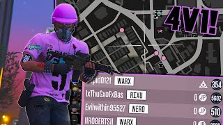 4v1 Wasnt enough For These Mk2 Tryhards so They Did This GTA Online [upl. by Dlanar592]