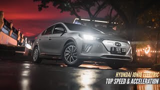 Hyundai Ioniq Electric TOP SPEED ACCELERATION 0  180 Kmh [upl. by Airdnazxela]