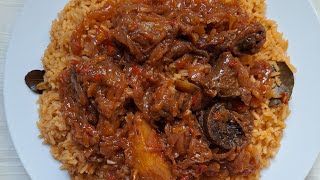 How to cook Sierra Leone Jollof Rice Yummy [upl. by Anoiek182]