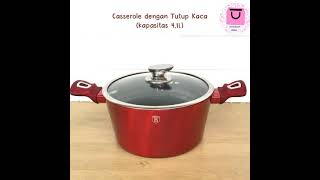 Berlinger Haus Cookware Set 4 Pcs Metallic Line Burgundy [upl. by Annelg821]