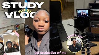 STUDY VLOG productive school vlog meet more of my friends senior advice  more [upl. by Parthenia596]