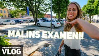 MALINS EXAMEN  Examensdag på Uppsala Universitet på Visby kalas nästan hela dagen [upl. by Alfonso]