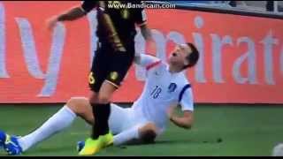 Defour RED card Belguim vs South Korea [upl. by Anerehs]