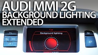 How to enable extended ambient interior lighting Audi MMI 2G A4 A5 A6 A8 Q7 [upl. by Huxham792]