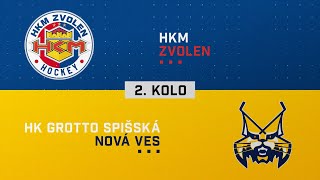 2kolo semifinále HKM Zvolen  HK GROTTO Spišská Nová Ves HIGHLIGHTS [upl. by Einnaoj38]