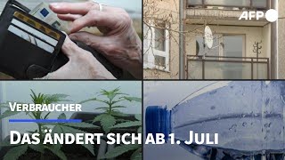 Das ändert sich im Juli für Verbraucher  AFP [upl. by Nesnar896]