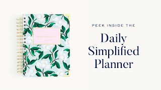 Peek Inside the 20242025 Daily Simplified Planner Simplified® by Emily Ley [upl. by Netsrijk]