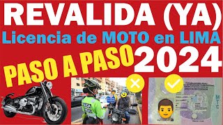 CÓMO REVALIDAR LICENCIA DE MOTO EN LIMA PERÚ BREVETE CALLAO APTO B2B B2C GUÍA TOTAL RENOVACIÓN [upl. by Tallbot]