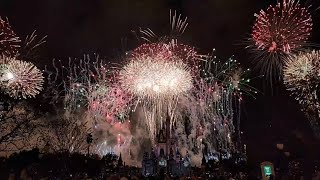 New Years Eve Fireworks at Magic Kingdom 20222023  Walt Disney World [upl. by Brewer143]