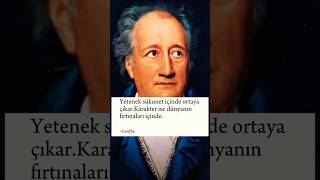 Goethe  Yetenek ve karakter nasıl ortaya çıkarfelsefe [upl. by Dnesnwot868]