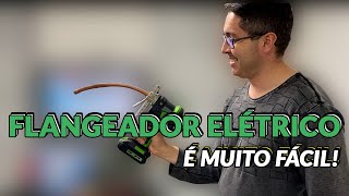 Testando flangeador elétrico pela primeira vez Confira como é [upl. by Aveneg]