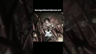 Tamayo blood demon art demonslayer anime kny edit shorts viralshort [upl. by Pamella]