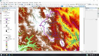 How to use a DEM to delineate a WatershedBasin in ArcGIS  Determine Catchment area using ArcMap [upl. by Anyzratak]