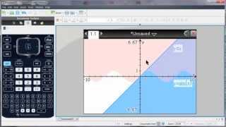 EN Représenter graphiquement des inéquations avec TINspire™ [upl. by Ardnasirhc187]