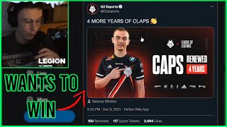 Caedrel Reacts To CAPS Signing For 4 YEARS With G2 [upl. by Maureen]