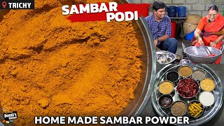 Sambar Powder Recipe  Homemade Sambar Masala Podi [upl. by Birgit]