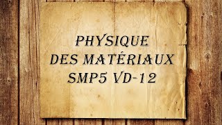 Physique des Matériaux SMPS5Chapitre  02  Réseaux direct et réciproque [upl. by Richelle]