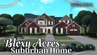 RobloxBloxburg  Bloxy Acres Suburban 356k tour  speedbuild [upl. by Cirted922]