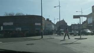 UK Practical Driving Test Example  Giveway Sign Pedestrian Crossings and Town center Driving [upl. by Leffen]