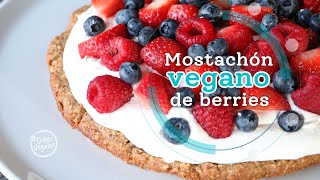 MOSTACHÓN VEGANO DE BERRIES  Un postre increíblemente delicioso [upl. by Netnerb]