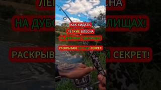 КАК КИДАТЬ ЛЁГКИЕ БЛЁСНА даже НА ДУБОВЫХ УДИЛИЩАХ ХИТРЫЙ СЕКРЕТ рыбалка шортс [upl. by Geraldina288]