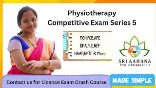 Physiotherapy Competitive Exam Series 5  With Reasoning [upl. by Linker]