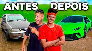 CARROS DOS YOUTUBERS ANTES E DEPOIS DA FAMA  O Retorno [upl. by Kimon]