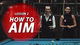 Billiard Tutorial How to Aim amp Cue Ball Control [upl. by Lebasiram]