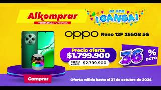 Las Gangas están en Alkomprar hasta 36 OFF en oppo Reno 12F😊💥 [upl. by Wesla]