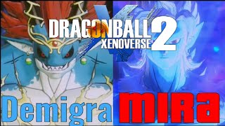 Xenoverse 2  FINAL BOSS FIGHTS Demigra amp Mira Story Mode [upl. by Marylee258]