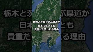 栃木と茨城を結ぶ県道が日本でもっとも 貴重だと言われる理由 shorts [upl. by Htiderem378]