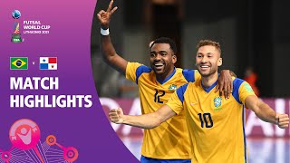 Brazil v Panama  FIFA Futsal World Cup 2021  Match Highlights [upl. by Harmaning105]