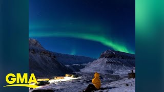 What its like to live near the North Pole during winter with daily Northern Lights l GMA [upl. by Ellerrehs]