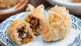 The Most Delicate Dumpling Taro Puff Wu Gok Recipe [upl. by Jorgan]