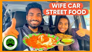 24 Hour Car Street Food with Wife  Veggie Paaji [upl. by Eikram]