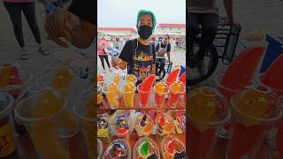 Watermelon Cantaloupe Smoothie Asian Street Drink shrots streetfood delicious [upl. by Annovahs101]