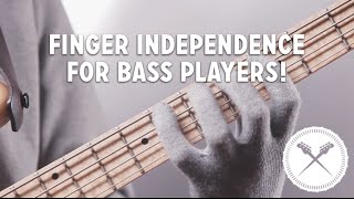 Technique Buster Finger independence for bass players L116 [upl. by Boni]