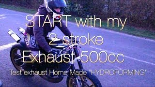 APRILIA RS 500cc 2 STROKE  My exhaust hydroforming RUN [upl. by Clim]