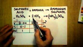 Y12 Titration Finding the concentration of NH3  Calculation Part 2 of 2 [upl. by Boaten899]