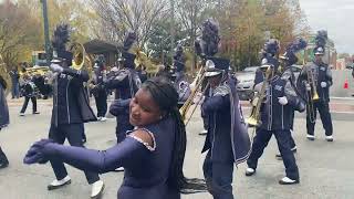 Northeast Guilford marching Rams Veteran Parade 2023 [upl. by Annoel]