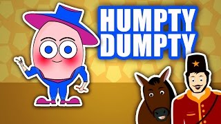 Humpty Dumpty With Lyrics  Classic English Nursery Rhymes For Kids [upl. by Ztnarf978]