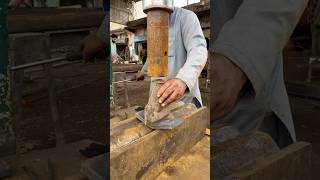 Does pressing iron sheet like this reduce it strength hydraulic hydraulicpress restoration [upl. by Eelta]